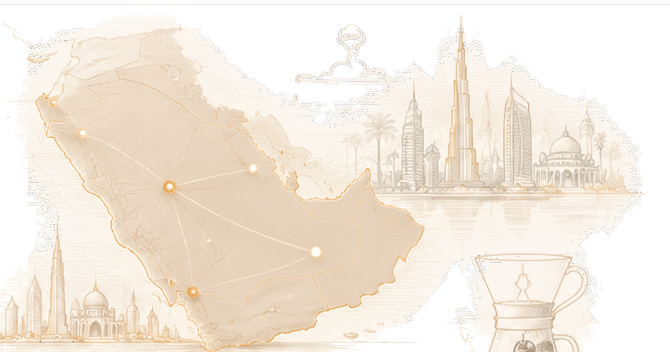Specialty coffee brewing illustration