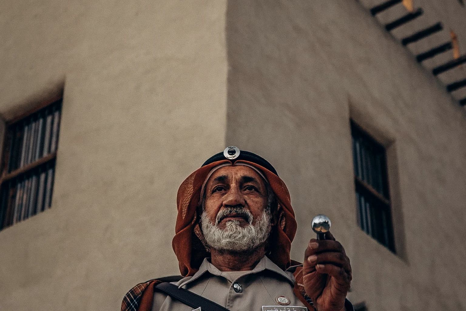 Emirati guard at Abu Dhabi fort