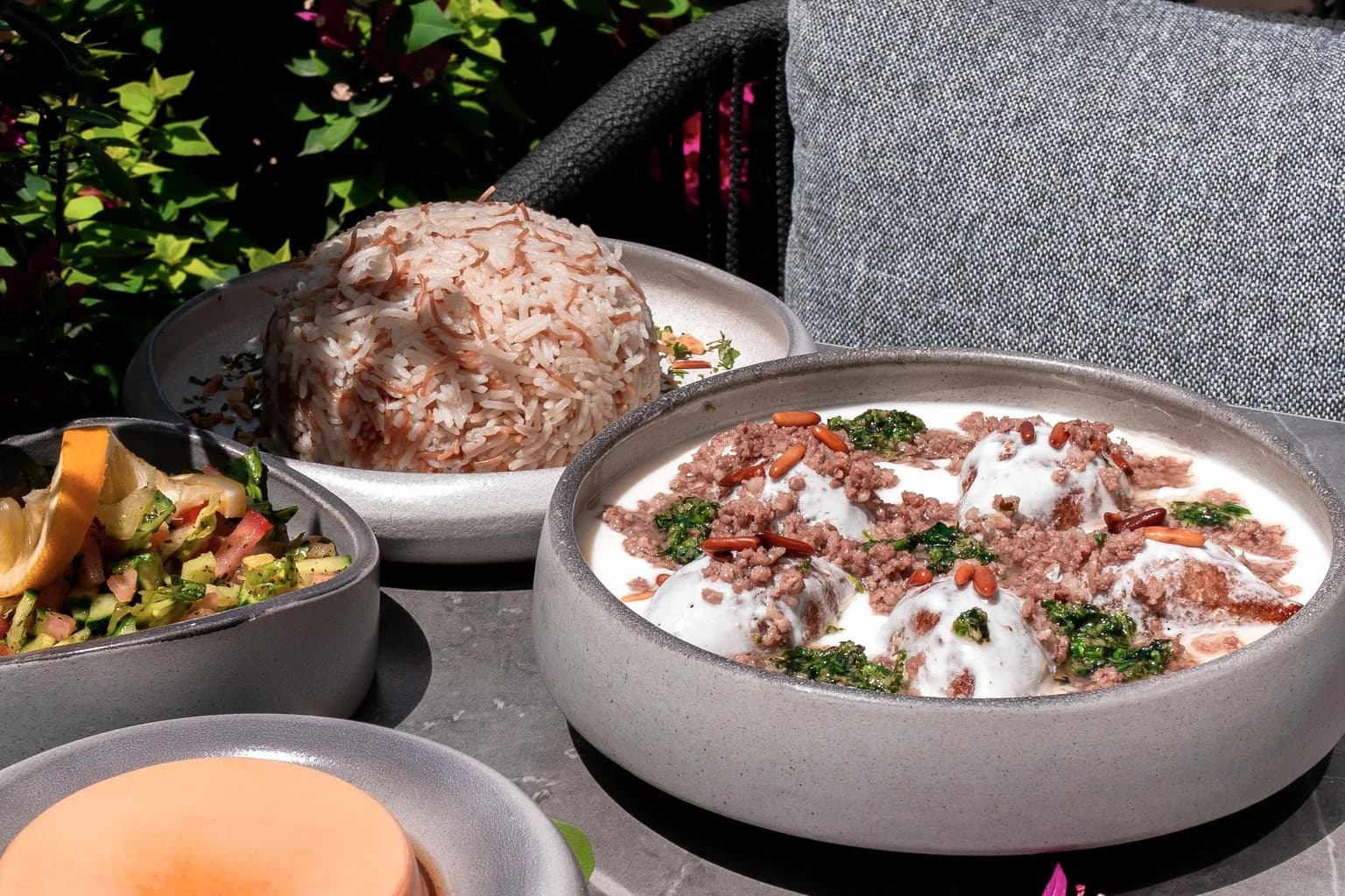 Saffron and garden dining